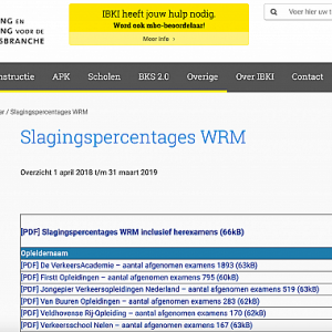 Nieuws van het IBKI over opstarten WRM-examens