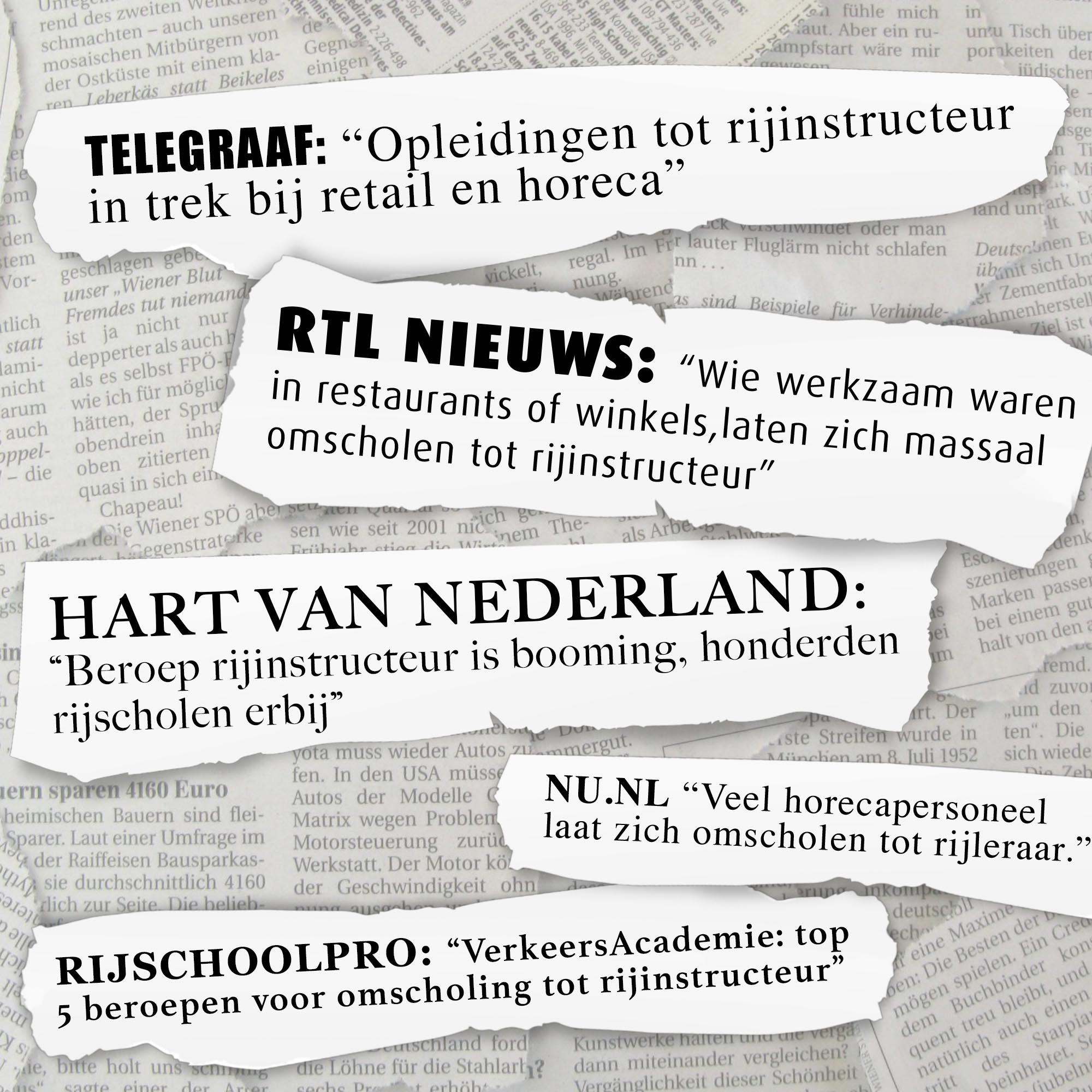 Vooral horecamedewerkers kiezen voor omscholing tot rijinstructeur De VerkeersAcademie