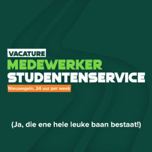 Vacature: Medewerker Studentenservice (24 uur per week)