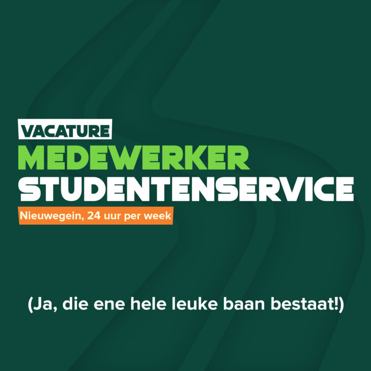 Vacature: Medewerker Studentenservice (24 uur per week)