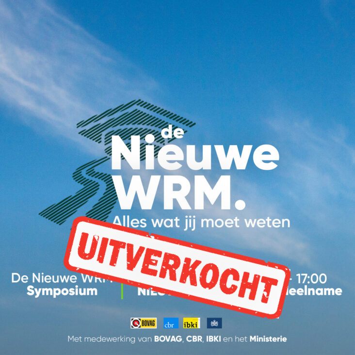 De Nieuwe WRM symposium 12 oktober uitverkocht!